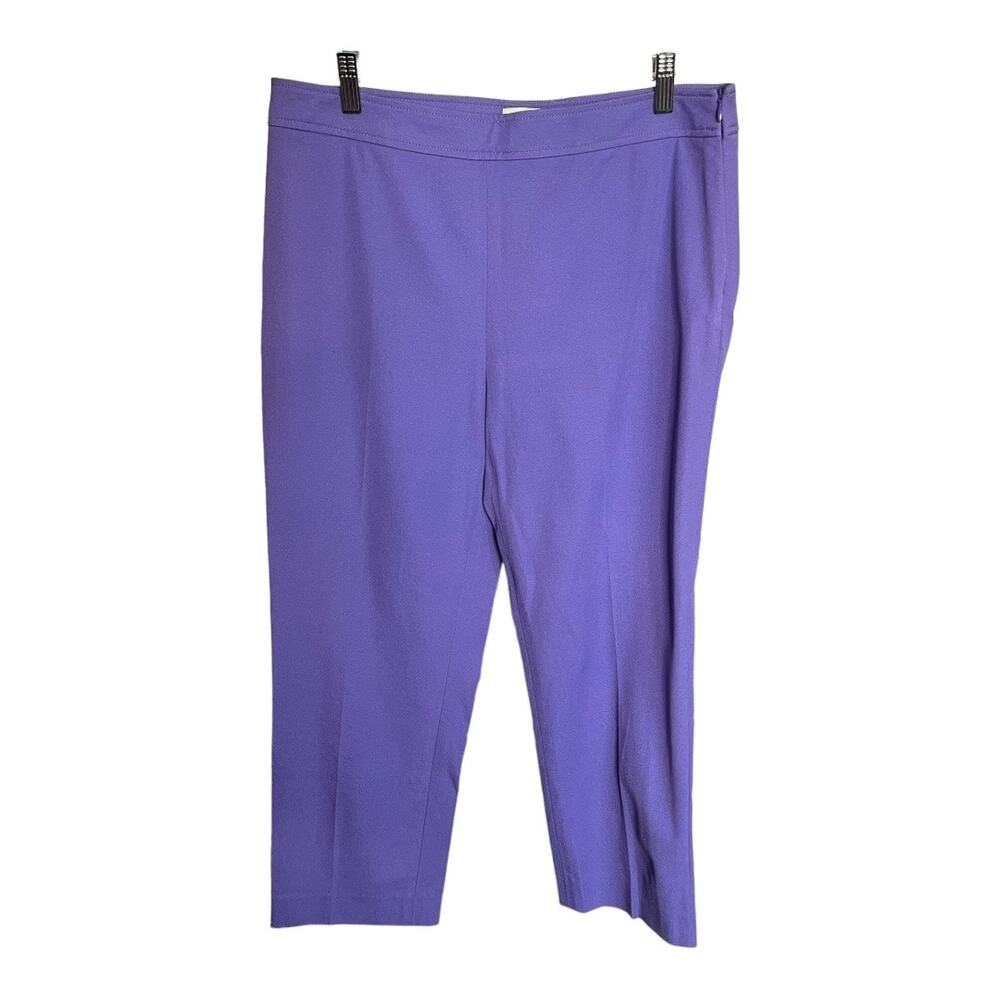 Doncaster periwinkle purple color cropped pants size 10 NWOT
